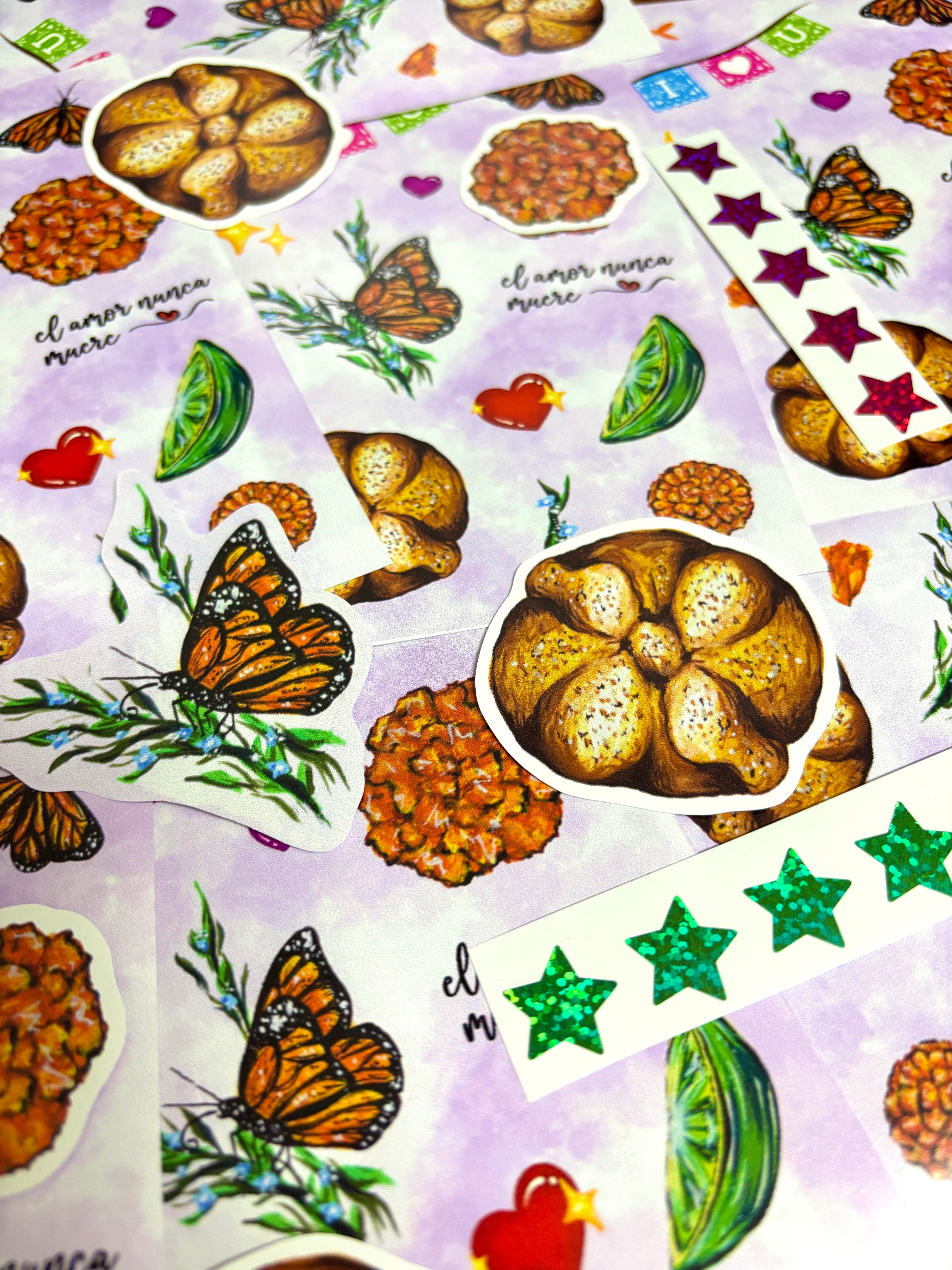 November Sticker Set of Mariposa Mail Club