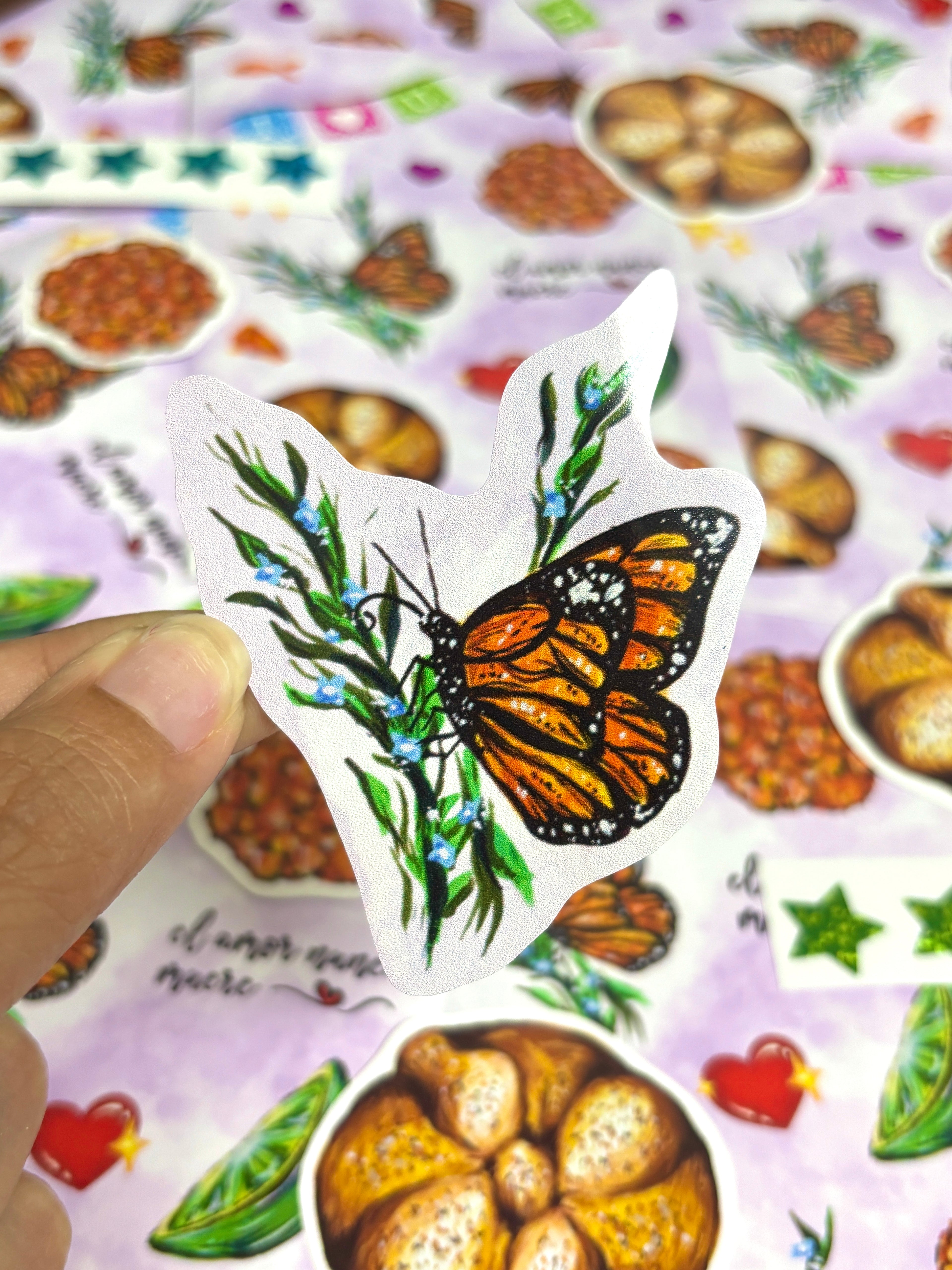 November Sticker Set of Mariposa Mail Club