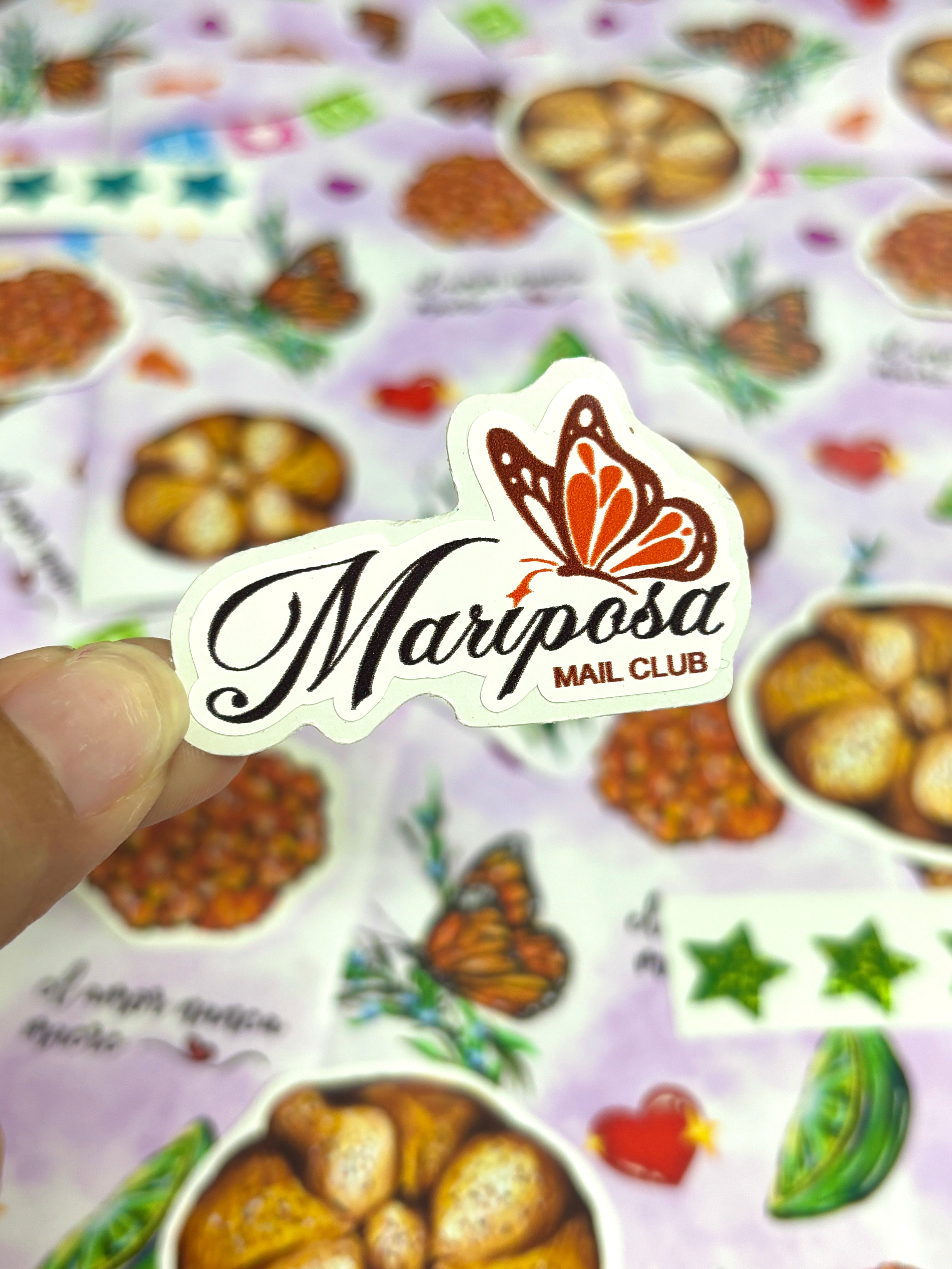 November Sticker Set of Mariposa Mail Club