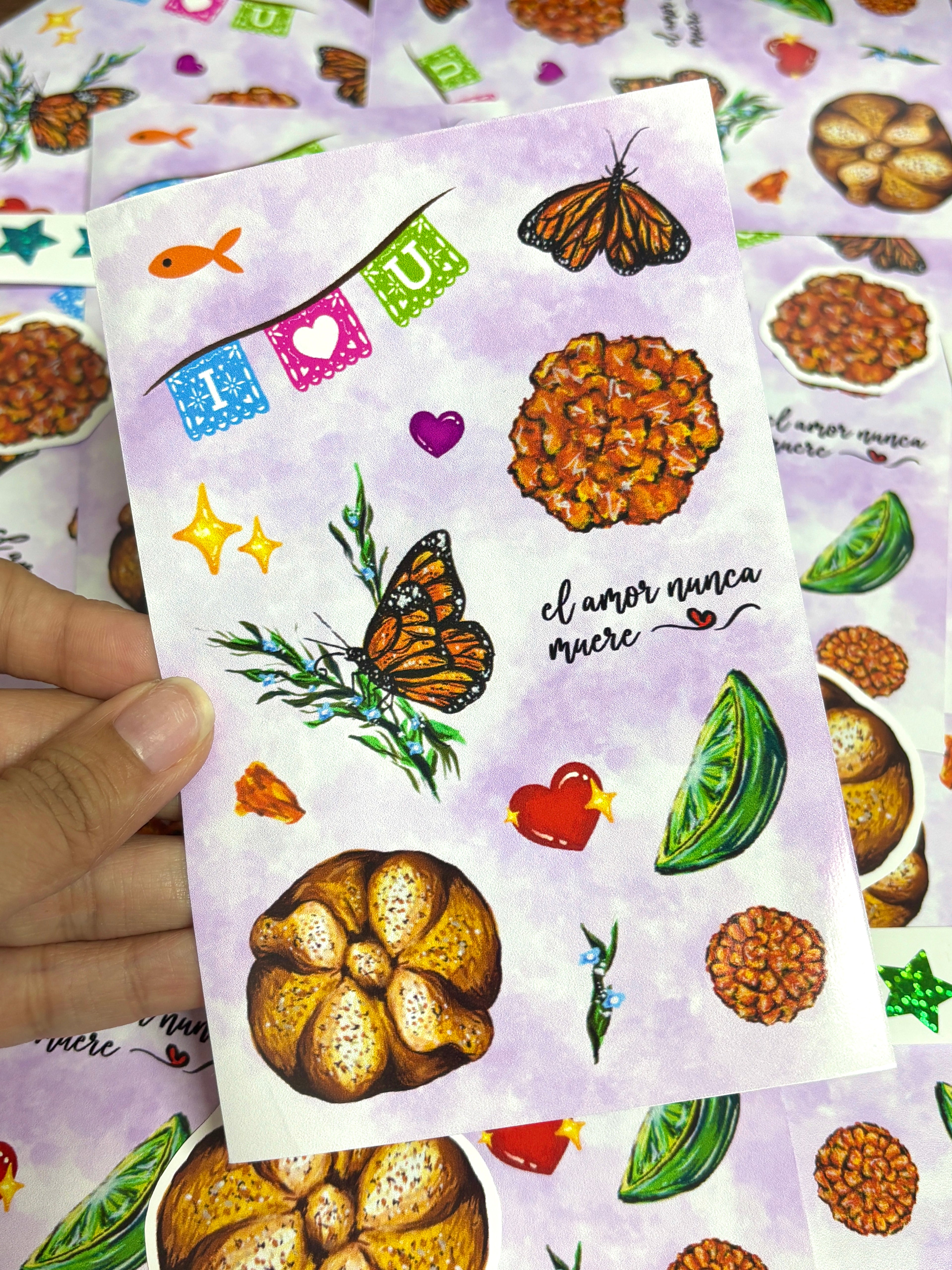 November Sticker Set of Mariposa Mail Club