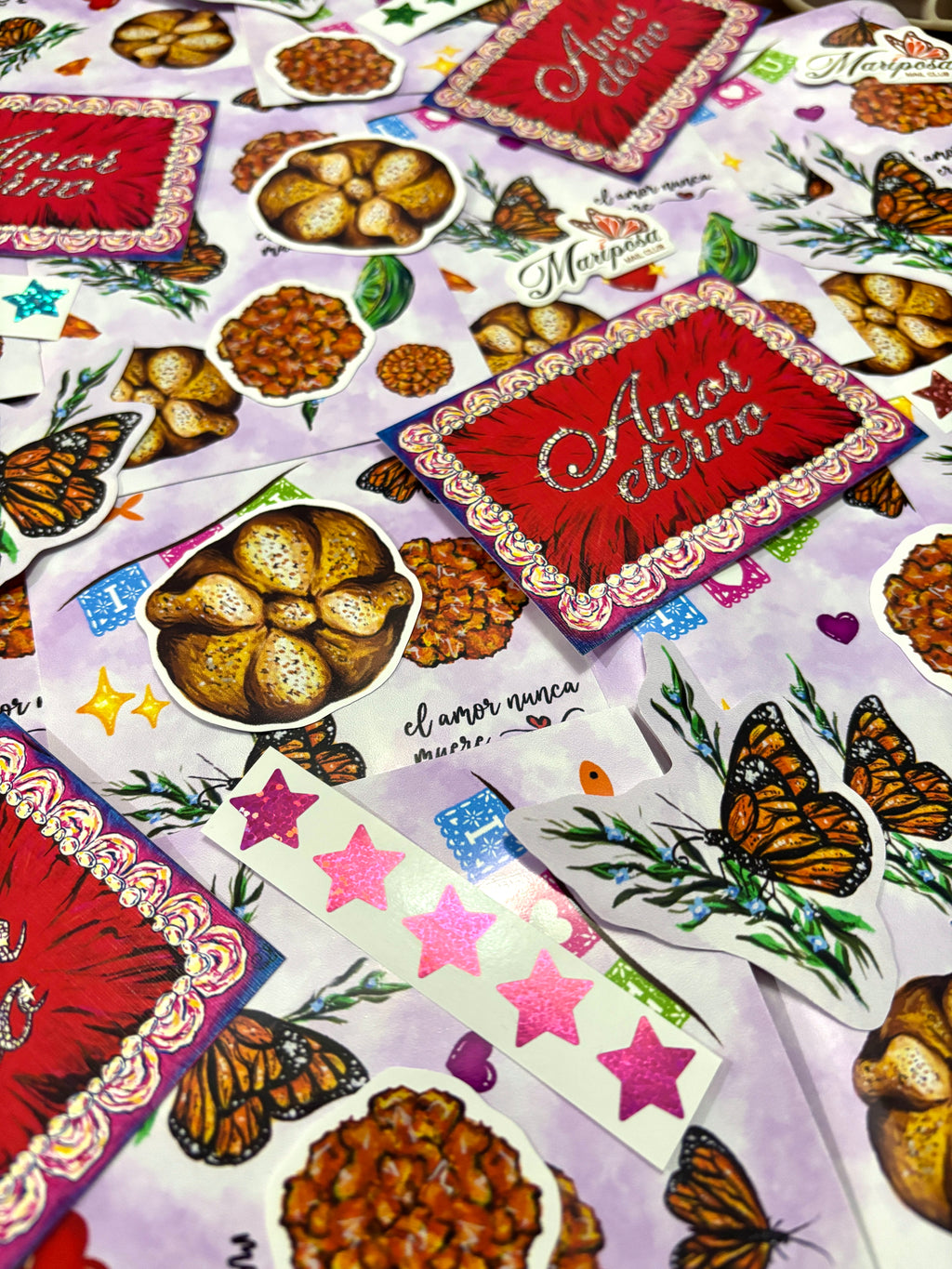 November Sticker Set of Mariposa Mail Club