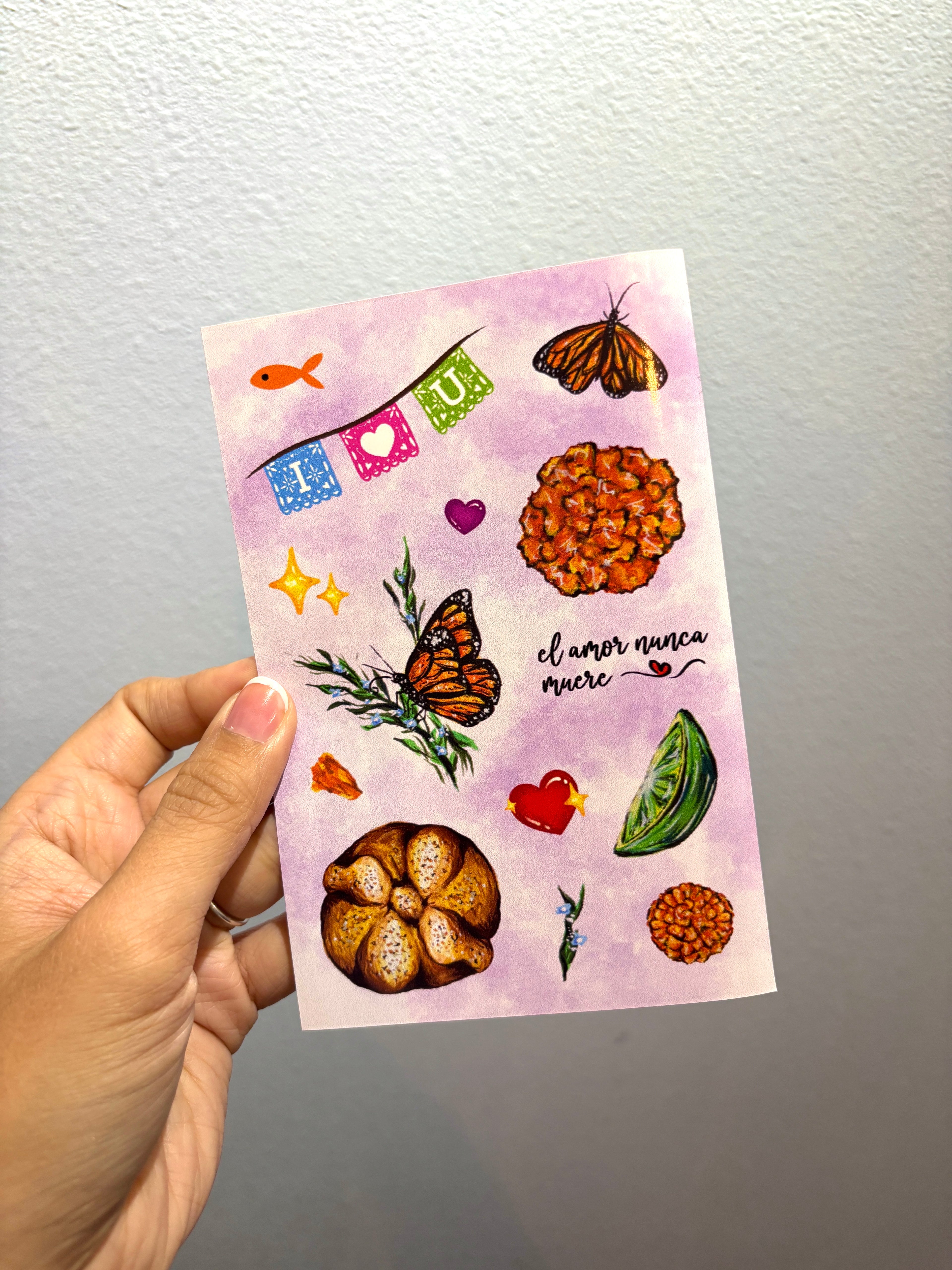 3 pc Uncut Sticker Sheet Set