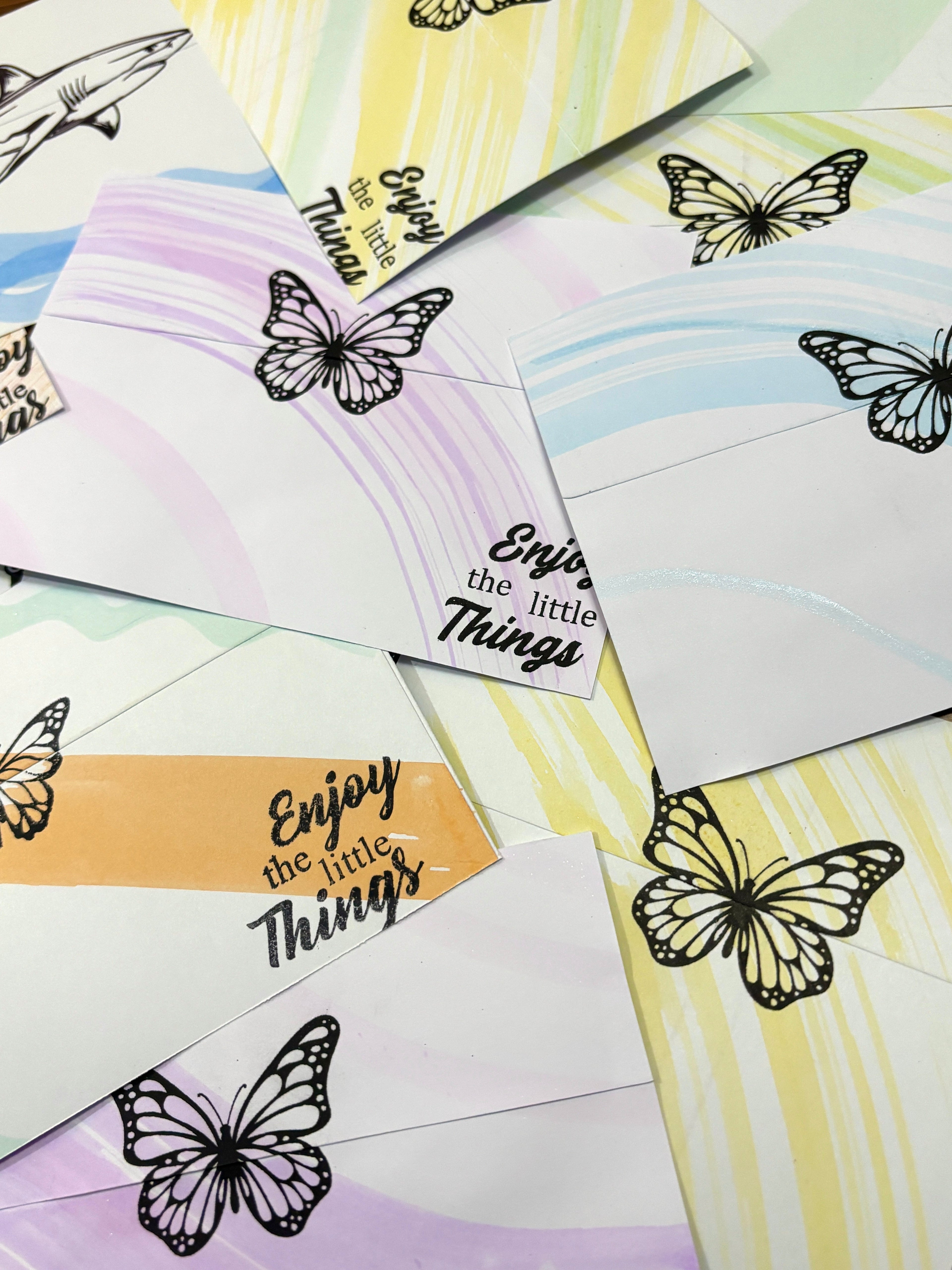 8 pc Envelope Back Set