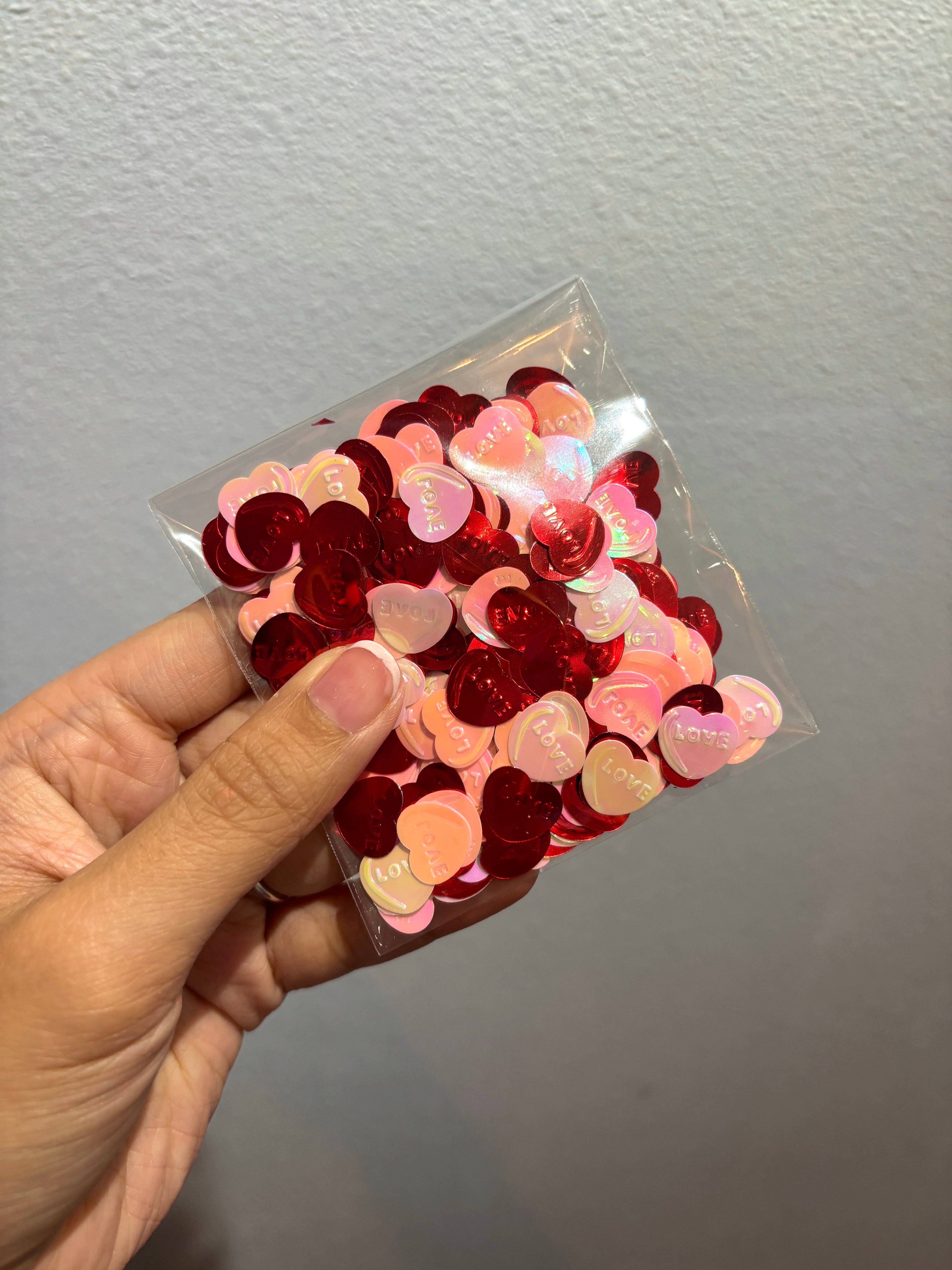 Heart Confetti Bag