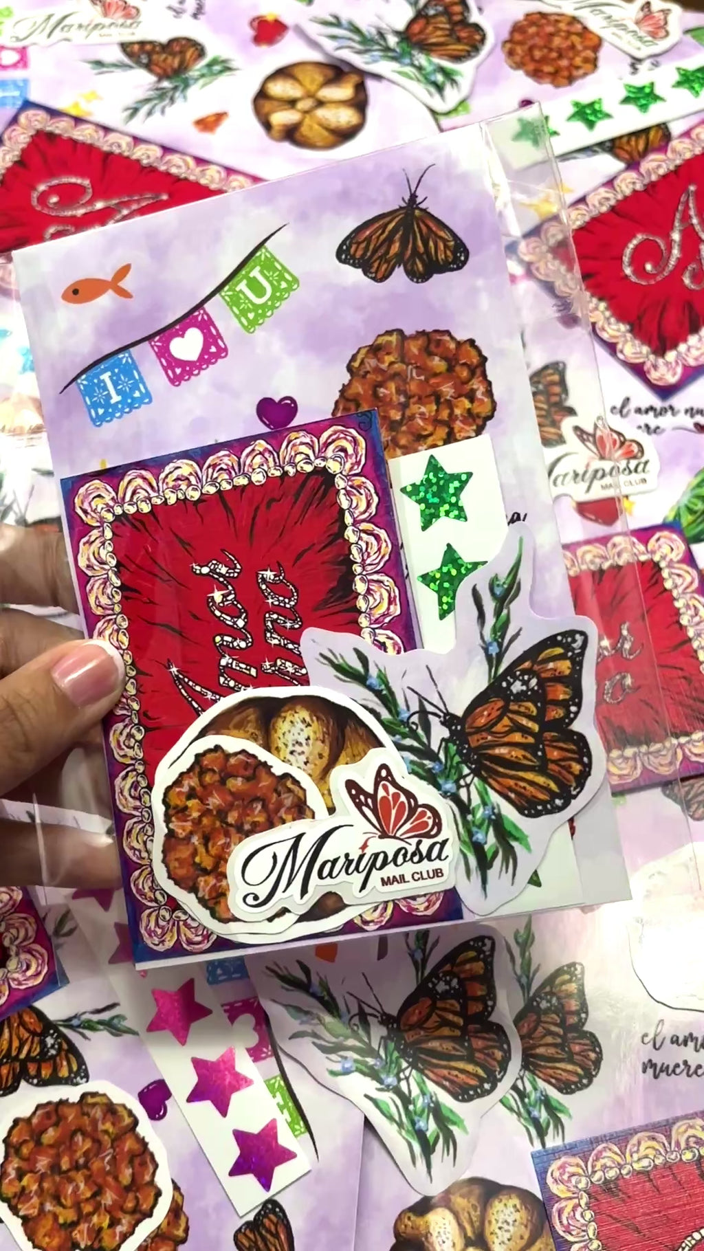 November Sticker Set of Mariposa Mail Club